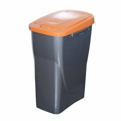 Coș pentru selectare deșeuri 61,5 x 42 x 25 cm, capac portocaliu, 40 l