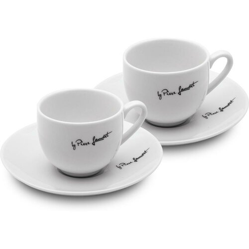 Lamart LT9208 Tassen- und Untertassenset Kaffee, 90 ml, 2 Stück