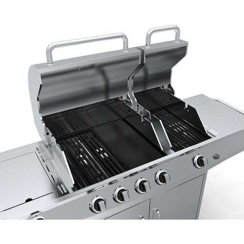 Gazowy grill ze stali nierdzewnej z bocznympalnikiem na podczerwień, Lincoln