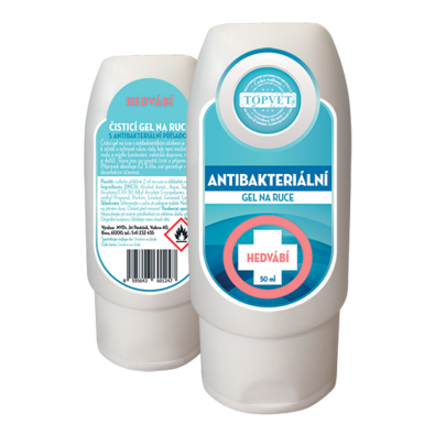 Topvet Antibakteriálny gél na ruky Hodváb, 50 ml