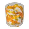 Set de ouă de Paște cu model floare galbenă,înălțime 4 cm,  12 bucăți în pachet