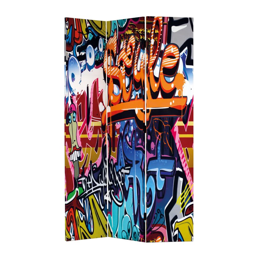 Paravan grafity 3dílný