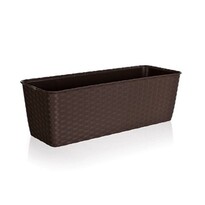 Truhlík samozavlažovací 40 cm tmavě hnědá Truhlík samozavlažovací 40 cm tmavě hnědá