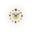 Lavvu LCT1053 Nástenné hodiny Crystal Lines 49 cm, zlatá