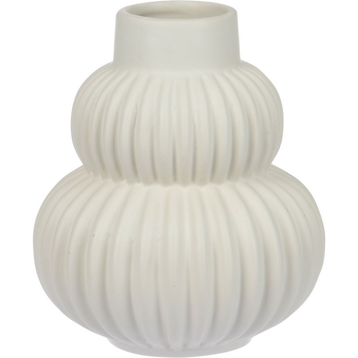Fotografie Keramická váza Circulo bílá, 13,5 x 15,5 cm
