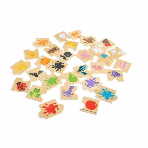 Bigjigs Toys Didaktické puzzle Farby