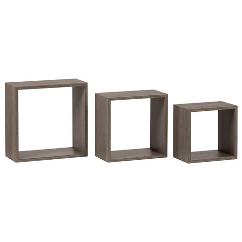 Wandregalset P-008, Eiche Sonoma dunkel, 3er-Set