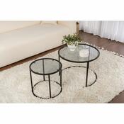 Súprava konferenčných stolíkov Aurum Black and Grey 60 cm, 2 ks