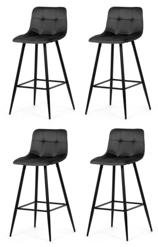 Set de scaune de bar B-X7015 GREY2, 4 buc.
