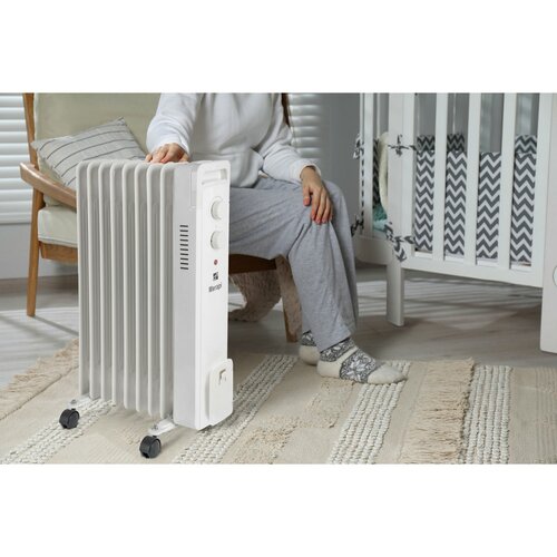 G21 Merapi olejový radiátor, 9 rebier, 2000 W,biely