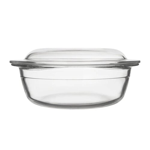 Orion Steklena pekáč s pokrovom okrogel pr. 23 cm