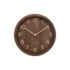 Dizajnové nástenné hodiny Karlsson 6021DW hnedé,priemer 30 cm