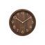 Dizajnové nástenné hodiny Karlsson 6021DW hnedé,priemer 30 cm