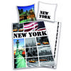 Pościel bawełniana New York collage, 140 x 200 cm, 70 x 90 cm