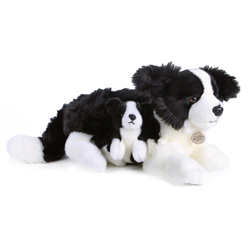 Rappa Pluszowy pies Border Kolie ze szczenięciem, 45 cm