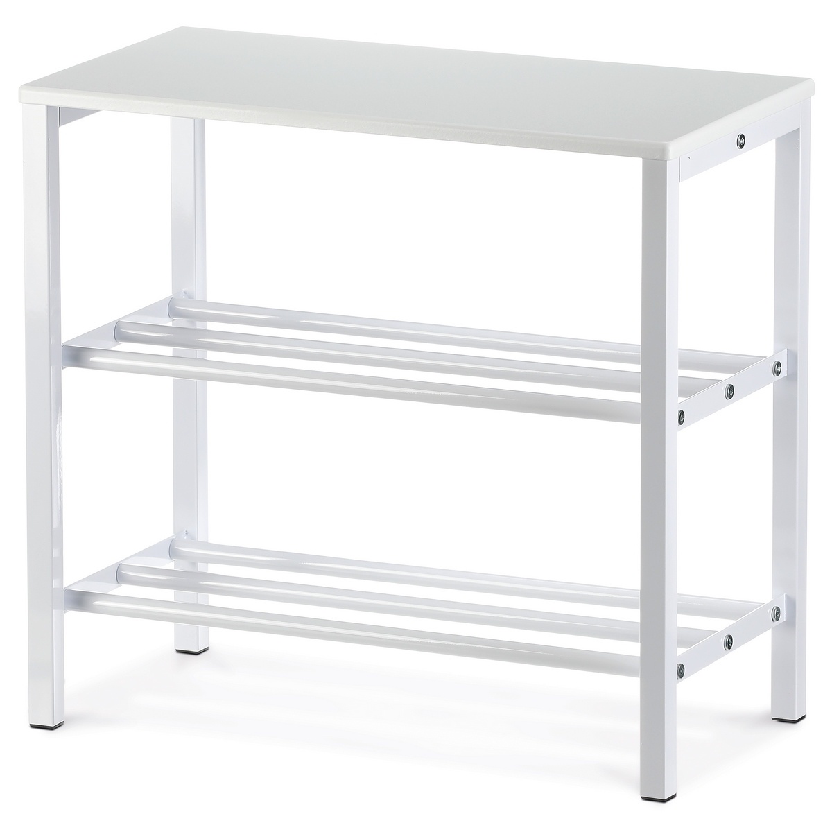 Skrinka na topánky 83168-42 WT, kov, biela