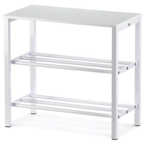 Skrinka na topánky 83168-42 WT, kov, biela