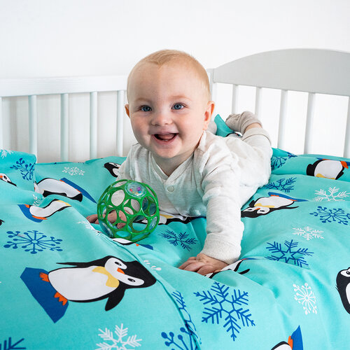 4Home Lenjerie de pat din bumbac pentru copii Arctic Friends, 100 x 135 cm, 40 x 60 cm