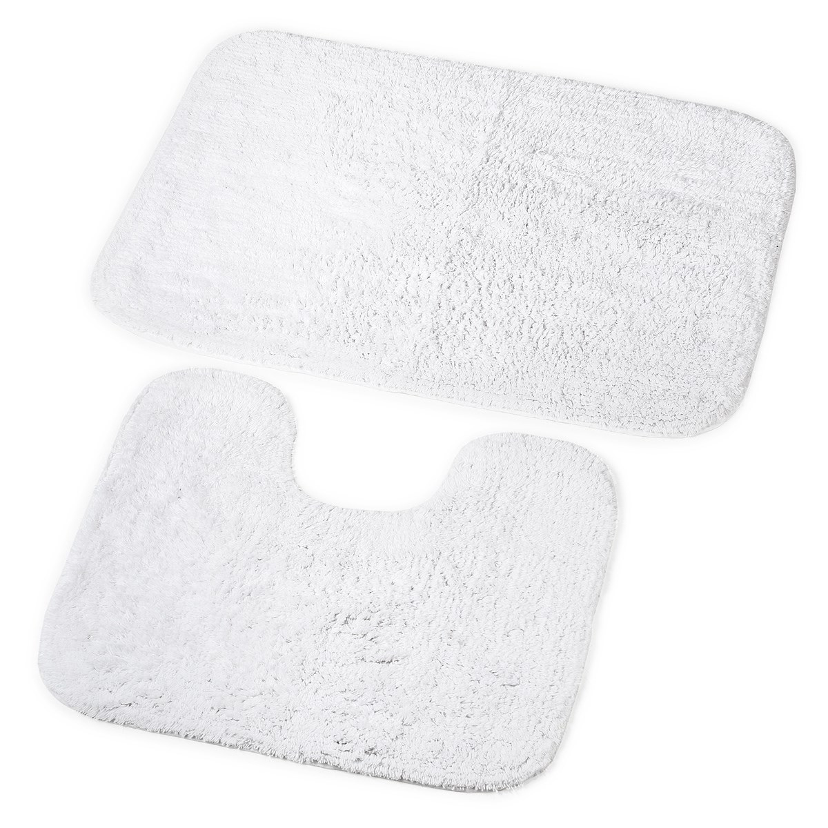 Koopman Kúpeľňová predložka Julius biela, 70 x 50 cm, 50 x 40 cm