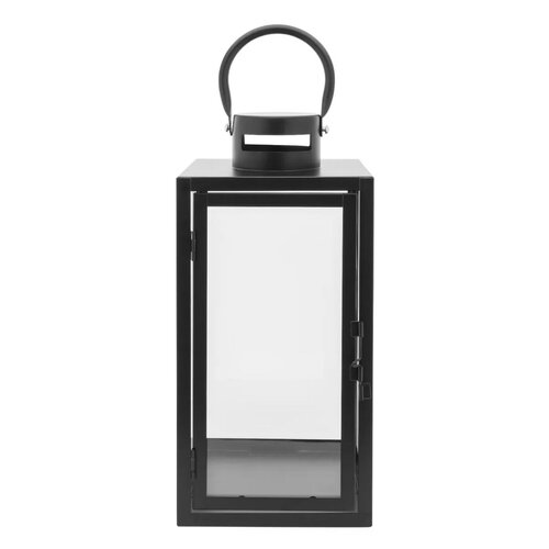 Altom Lanternă decorativă suspendată Pătrat negru, 16 x 35 x 16 cm