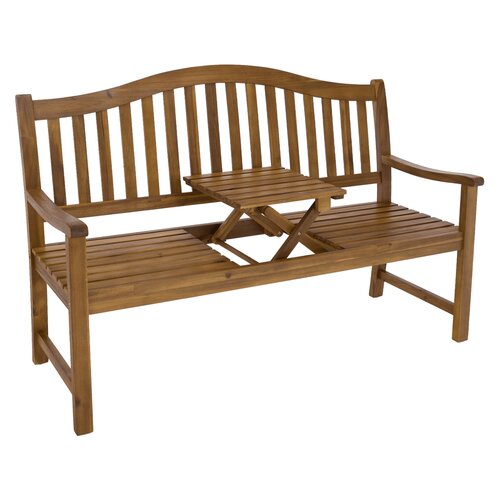 Gartenbank mit Tisch, Akazienholz, TAIMA