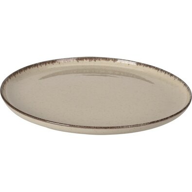 EH Porzellan Essteller 27 cm Durchmesser, beige