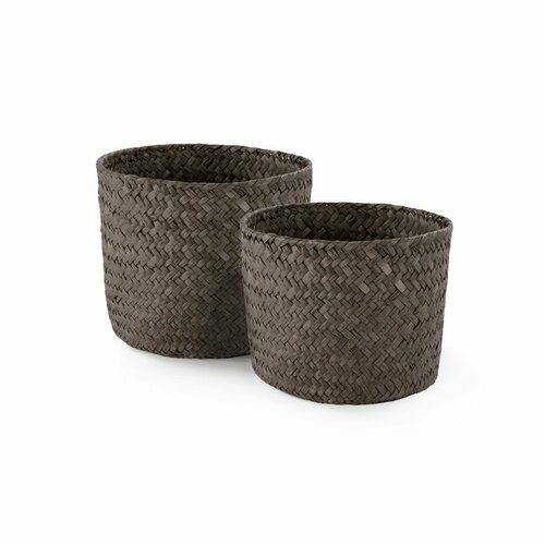 Compactor 2-delni set pletenih košar MIKA, rjava