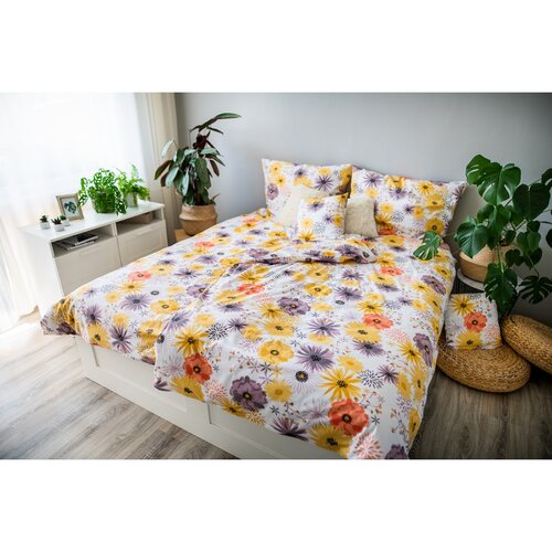 Lenjerie de pat din bumbac Daisy, 140 x 200 cm, 70 x 90 cm, 40 x 40 cm