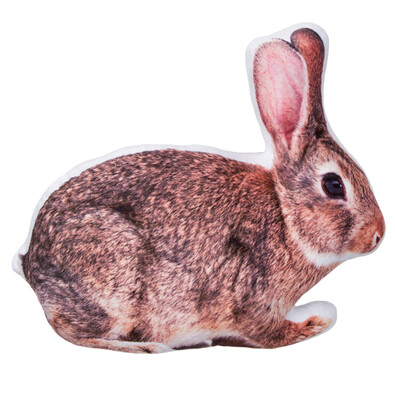 Tvarovaný 3D vankúšik Zajac, 30 x 40 cm