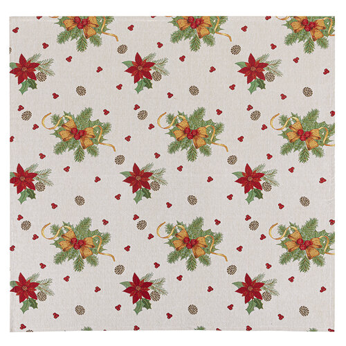 Božična prt gobelín Mašle, 100 x 100 cm