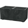 SIERRA CASE BETON EFFECT virágtartó 57,7 cm, fekete