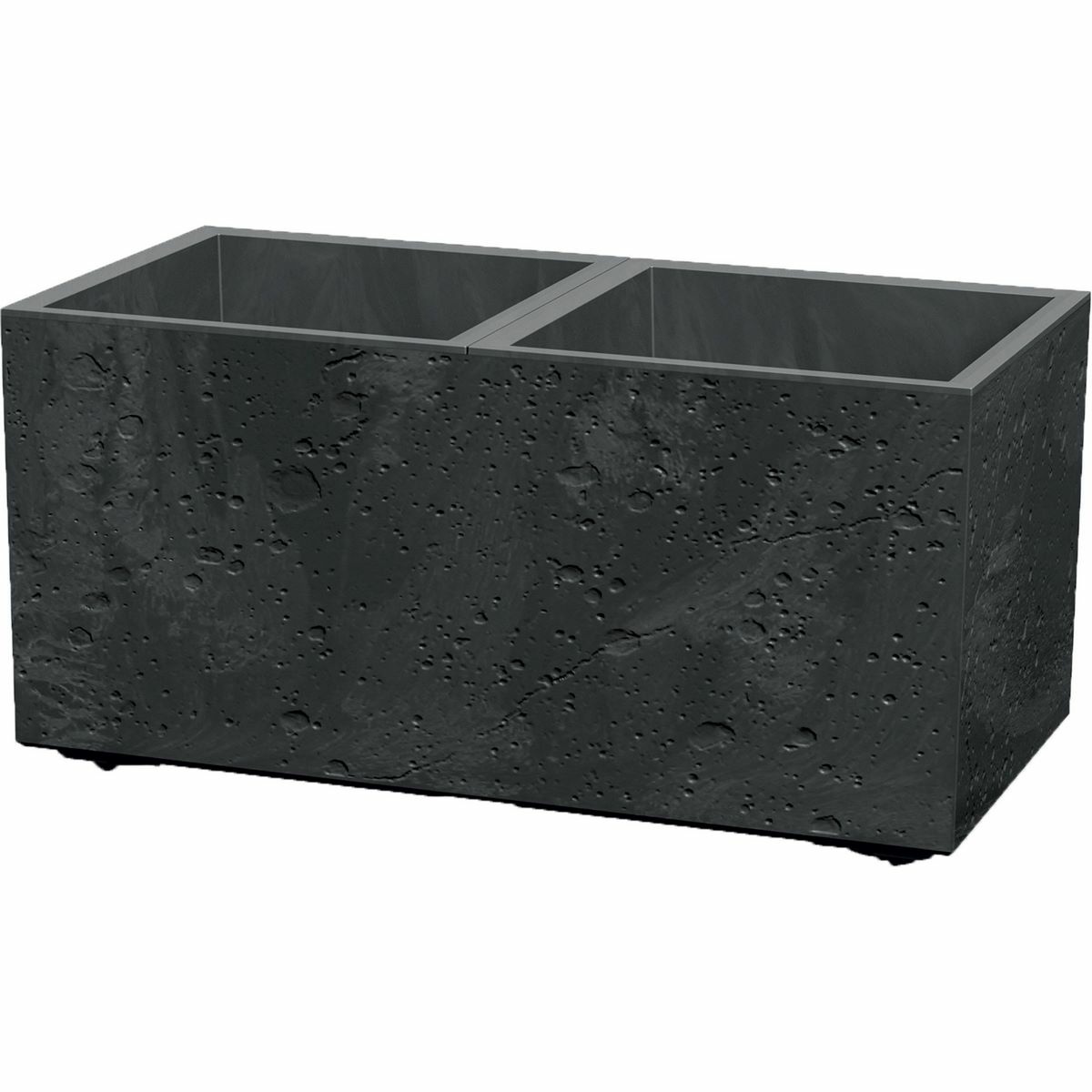 Doniczka SIERRA CASE BETON EFFECT 57,7 cm, czarny