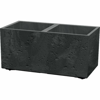 SIERRA CASE BETON EFFECT virágtartó 57,7 cm, fekete