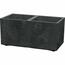 SIERRA CASE BETON EFFECT virágtartó 57,7 cm, fekete