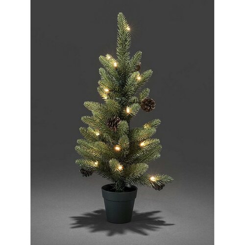 Karácsonyfa 60 cm-es, időzítő funkcióval, 20  LED-es