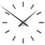 Future Time FT9100BK Modular black Designerski zegar naklejany, śr. 85 cm
