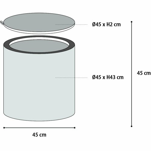 Flamingo Kratzbaum für Katzen 3in1 OTTOMAN beige, 46 cm