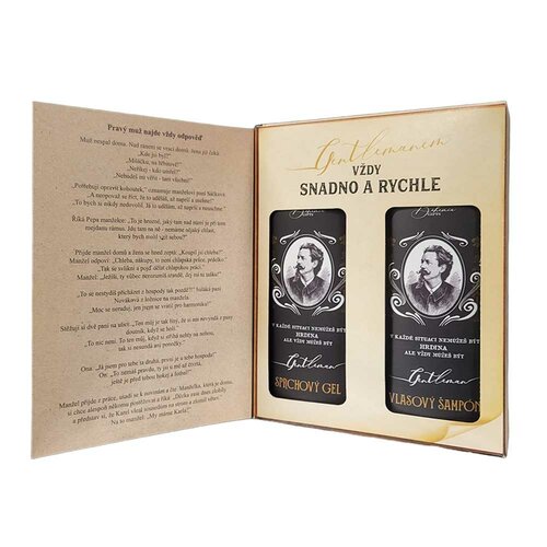 Set cosmetice Bohemia Gifts carte - Pentrugentleman