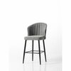 Set de scaune de bar Rubi Grey and Black,