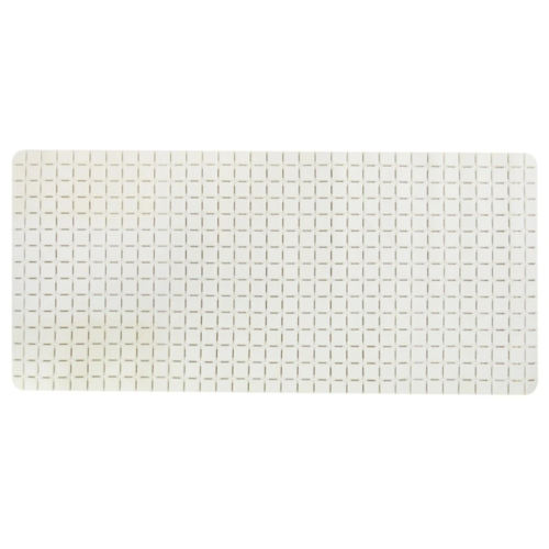Spirella Protiskluzová podložka do vany QUADRO Premium, bílá, 36 x 76 cm