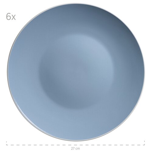 Mäser Set de veselă 24 piese ELISSA – albastru lucios