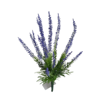 Floare artificială Heather albastru, 29 cm