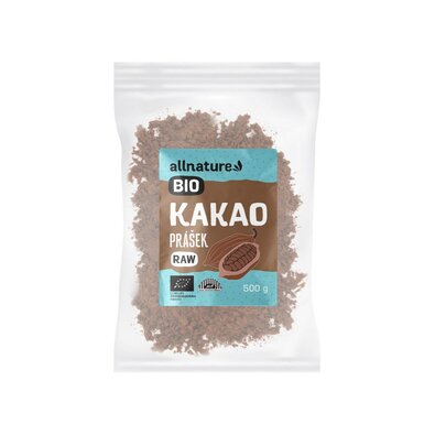 Allnature Kakaový prášok BIO RAW, 500 g