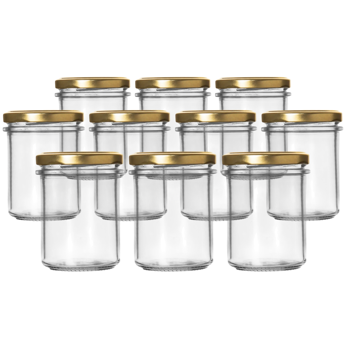Set de borcane de conservare cu capac Orion 0,2 l, 10 buc