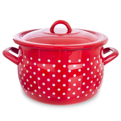 Orion Emajlirani lonec s pokrovom Tečka, 20 cm