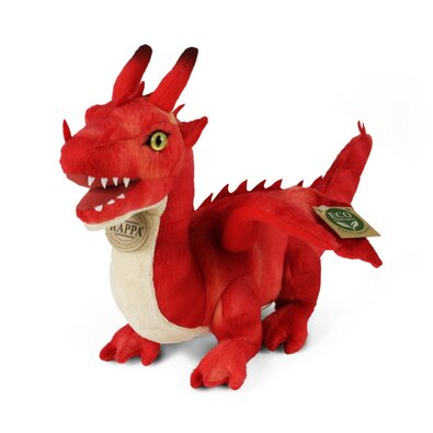 Rappa Plüss sárkány, 40 cm piros ÖKO-BARÁTSÁGOS