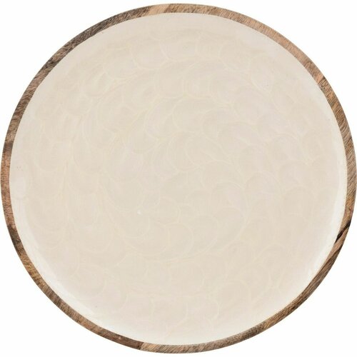 Runder flacher Teller Mango, 30 x 1,5 cm