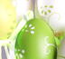 Velikonoční vajíčka na tyčce, zelená