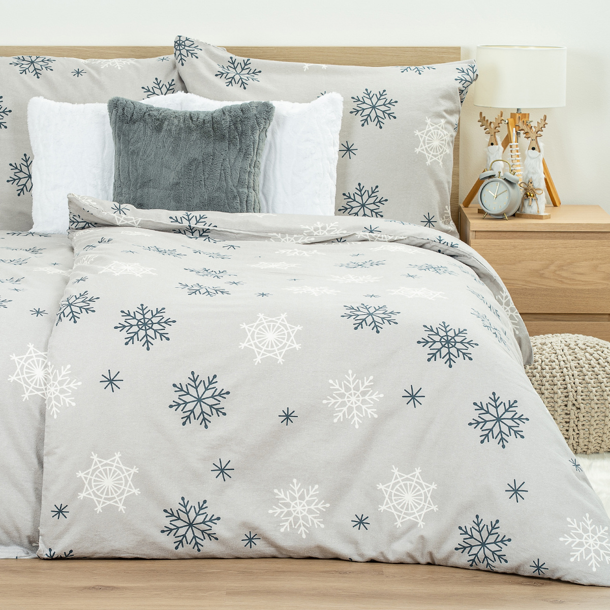 4Home Pościel flanelowa Snow Romance, 220 x 200 cm, 2 szt. 70 x 90 cm, 220 x 200 cm, 2 szt. 70 x 90 cm