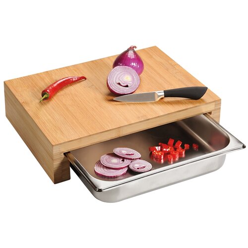 Kesper 58354 Tăietor cu tavă, inox, 37,5 x 27,5 x9,5 cm